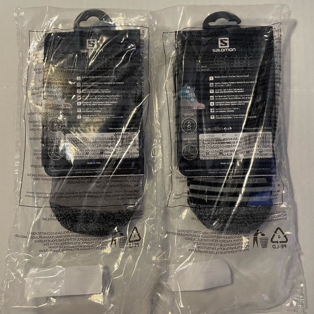 SALOMON PREDICT ANKLE Lot of 2 Unisex Running Socks Medium NEW - Picture 5 of 7